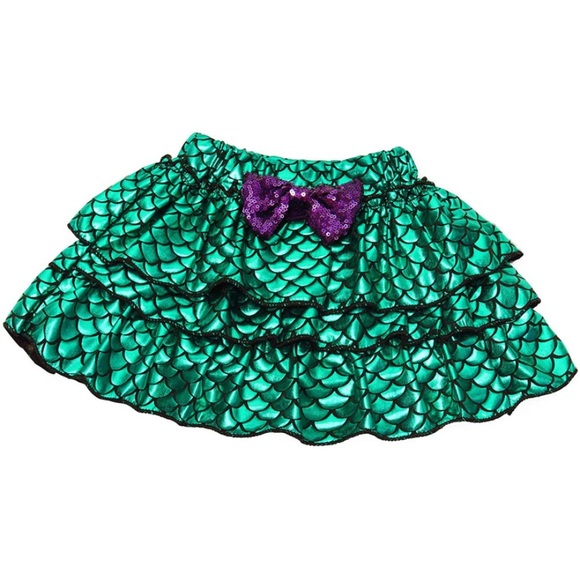 Little  mermaid First Birthday Dress 1st Top Romper with Headband - Picture 3 of 3